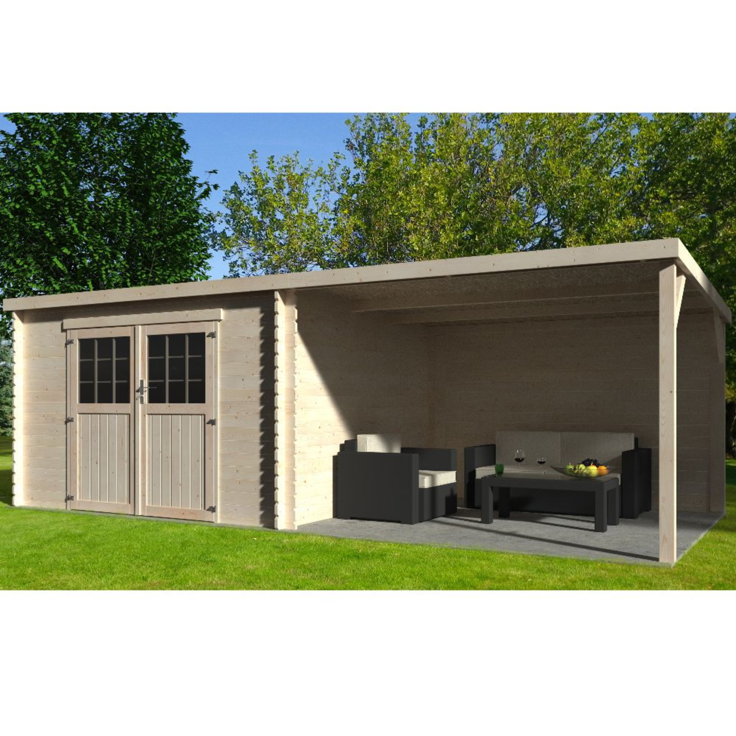 Casetta da Giardino legno – 18,36 m2- Alta Gamma – Prezzo di fabbrica – LIQUIDAZIONE