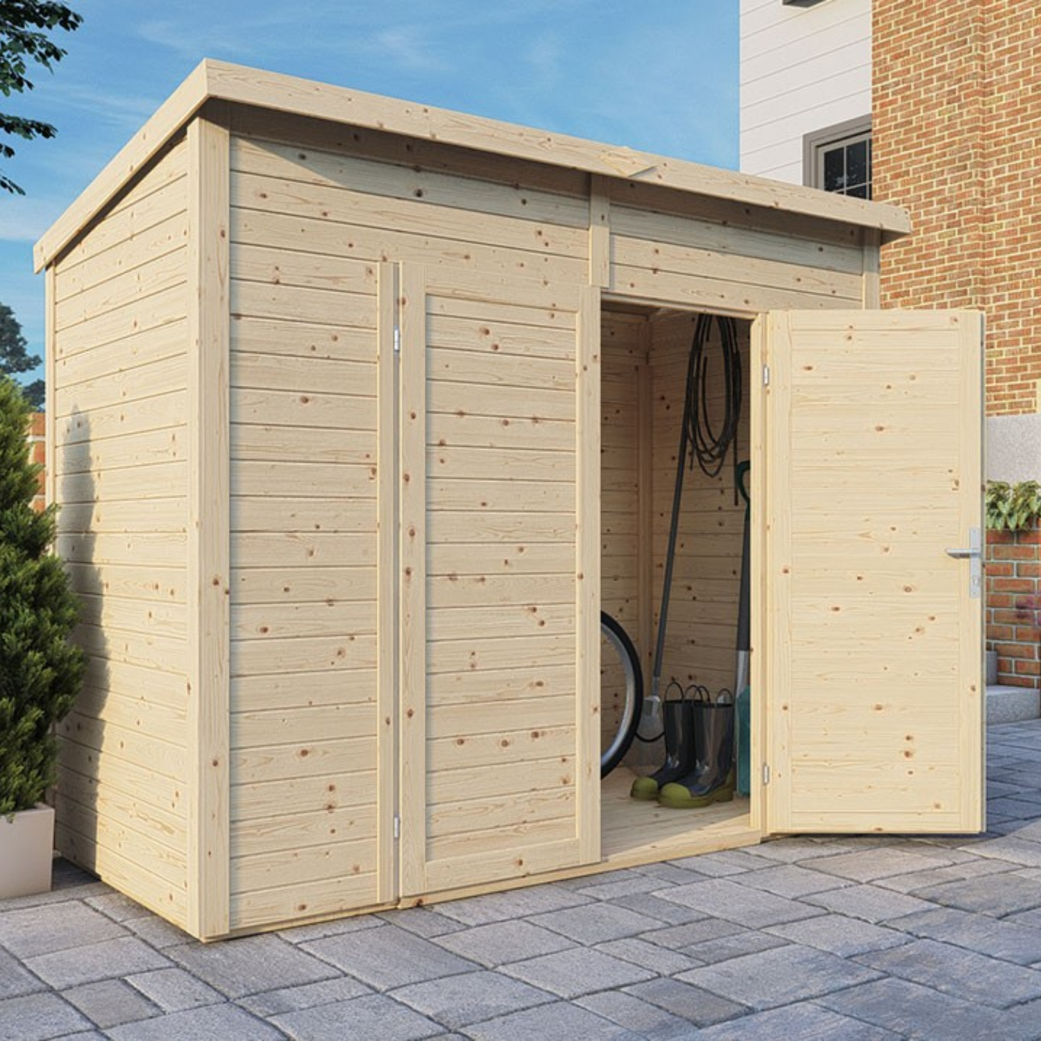 Casetta da giardino legno Midway – 244 x 121 cm