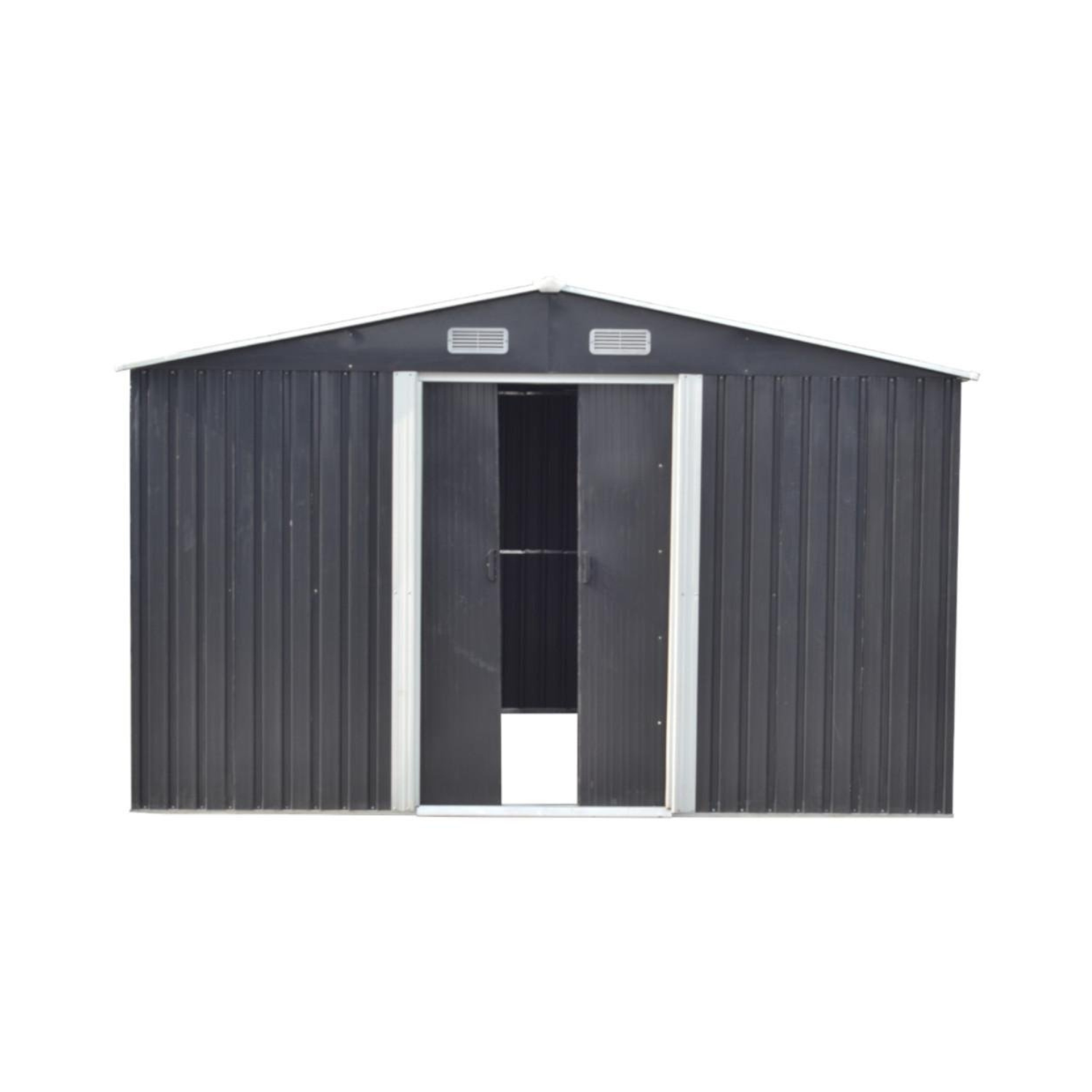 Abri de jardin en acier galvanisé gris 12,5 m² - Miniature 3