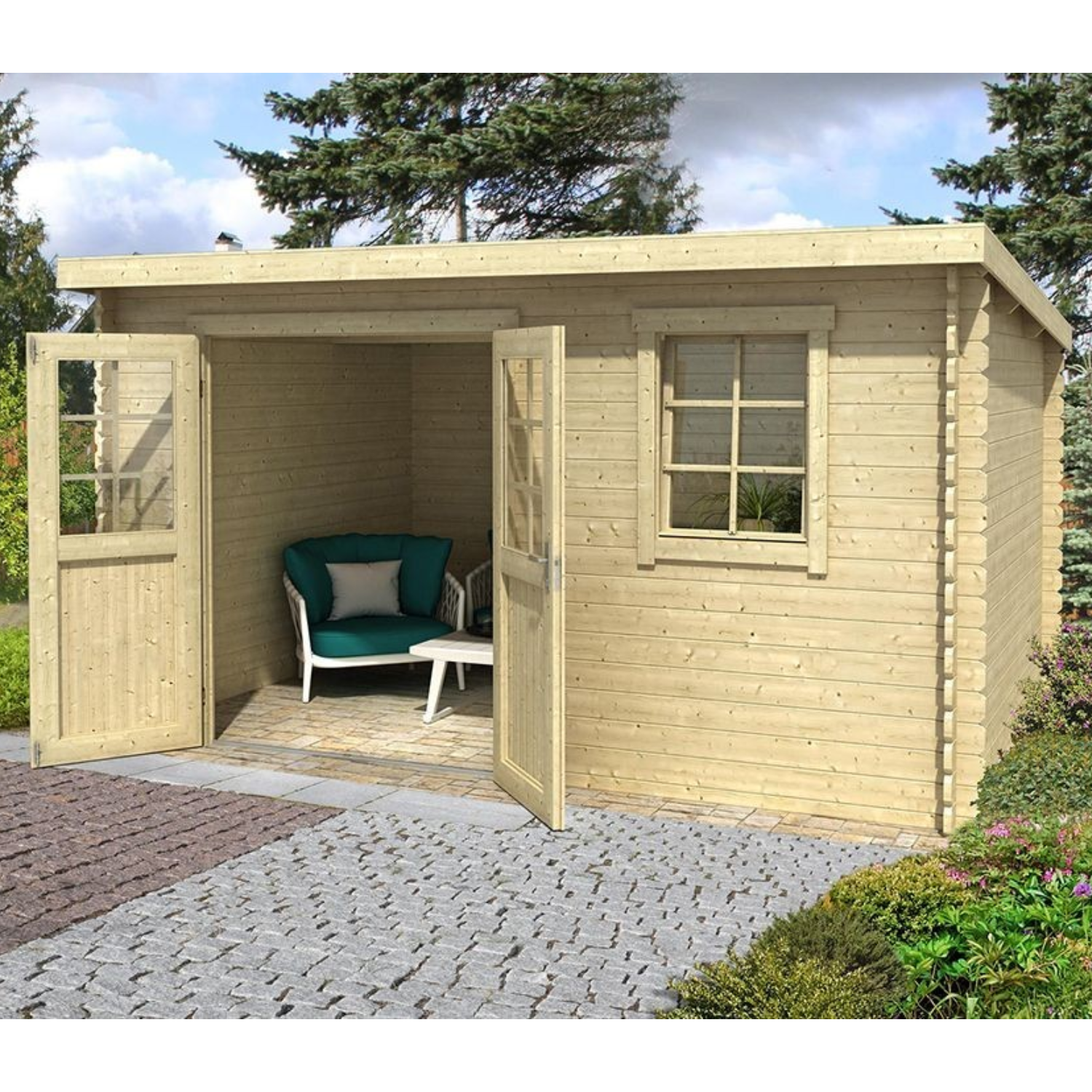 Casetta da giardino SANTA FE 10m2 – 28mm