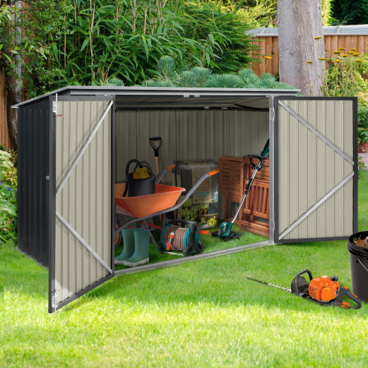 Casetta giardino metallo – 2.2 m2 – Porta con serratura