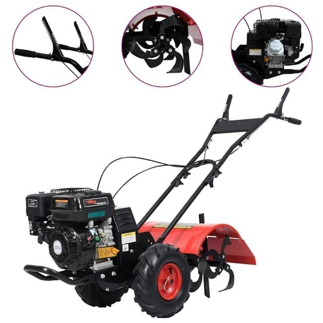 Serbatoio carburante 6,5 hp 196 cc, Larghezza di Lavoro 50 cm, Profondità Regolabile 350 mm