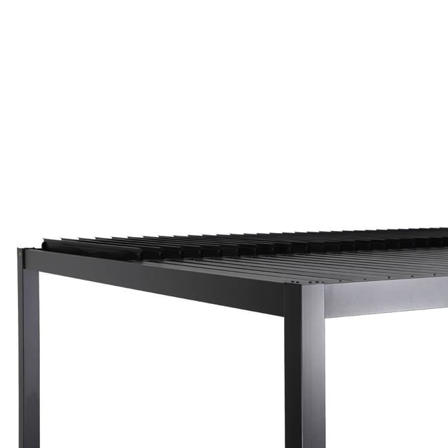 Pergola bioclimatique noir. aluminium et acier. 3x4m. lames orientables PALACE 4X3M - Miniature 3